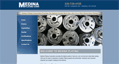 Desktop Screenshot of medinaplating.com